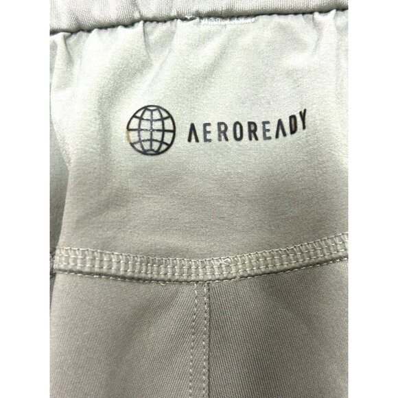 Adidas Womens Joggers S Sage Green Logo AEROREADY Drawstring Pockets Activewear - Picture 7 of 16